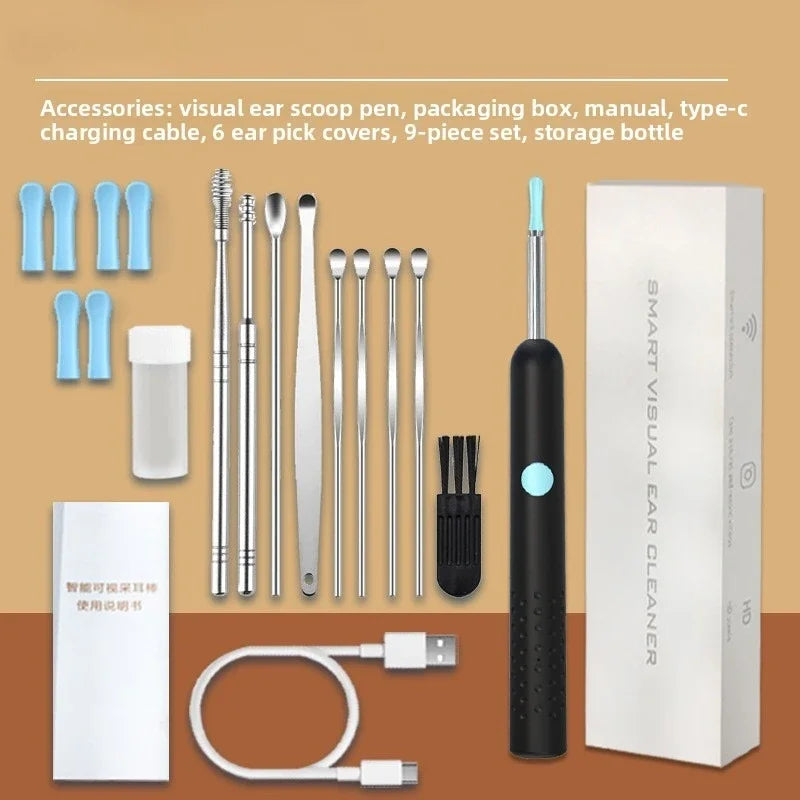 Smart Visual Ear Sticks Otoscope Endoscope Wax Removal Tool Earpick Mini Camera Health Care Ear Cleaner
