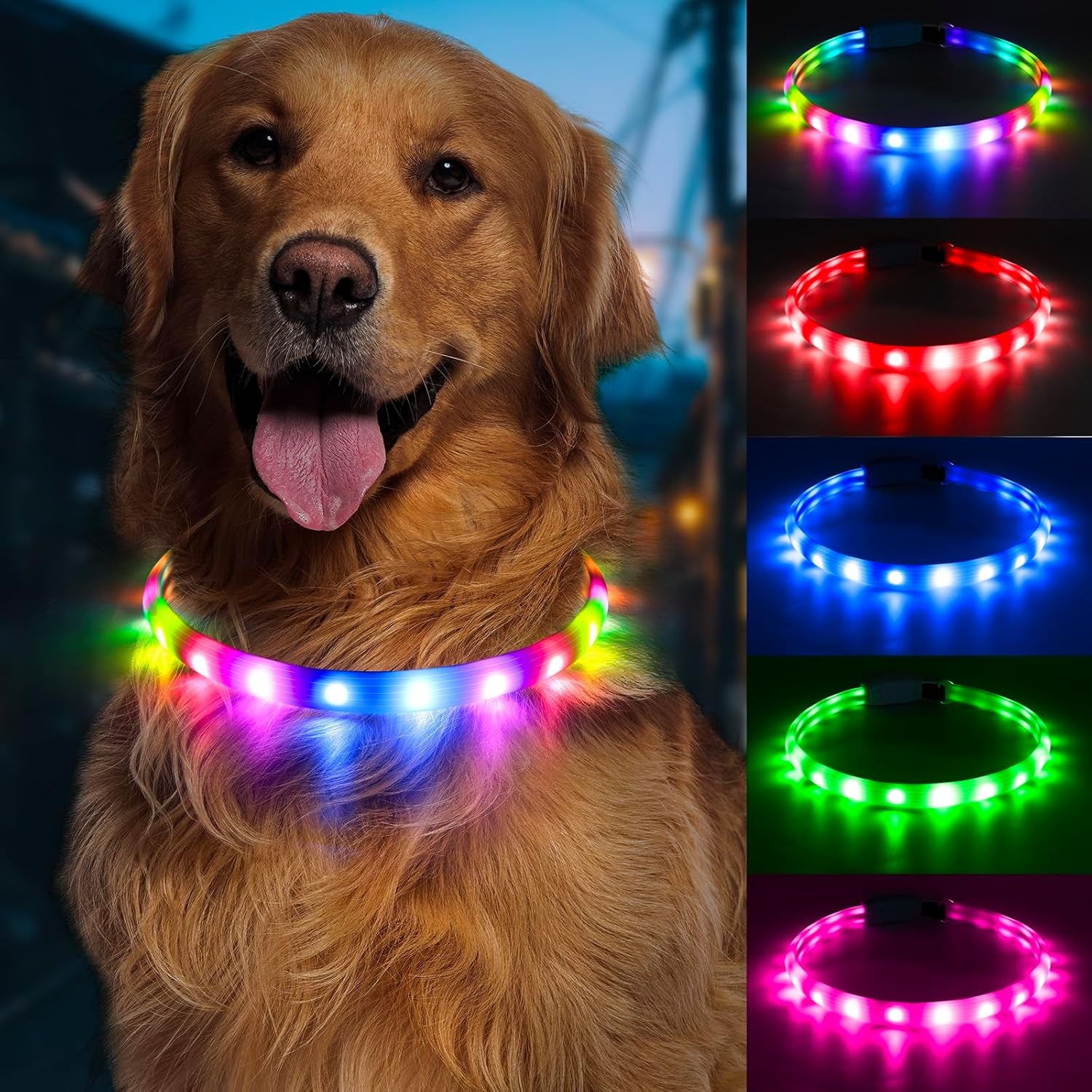 LED Rechargeable Dog Collar