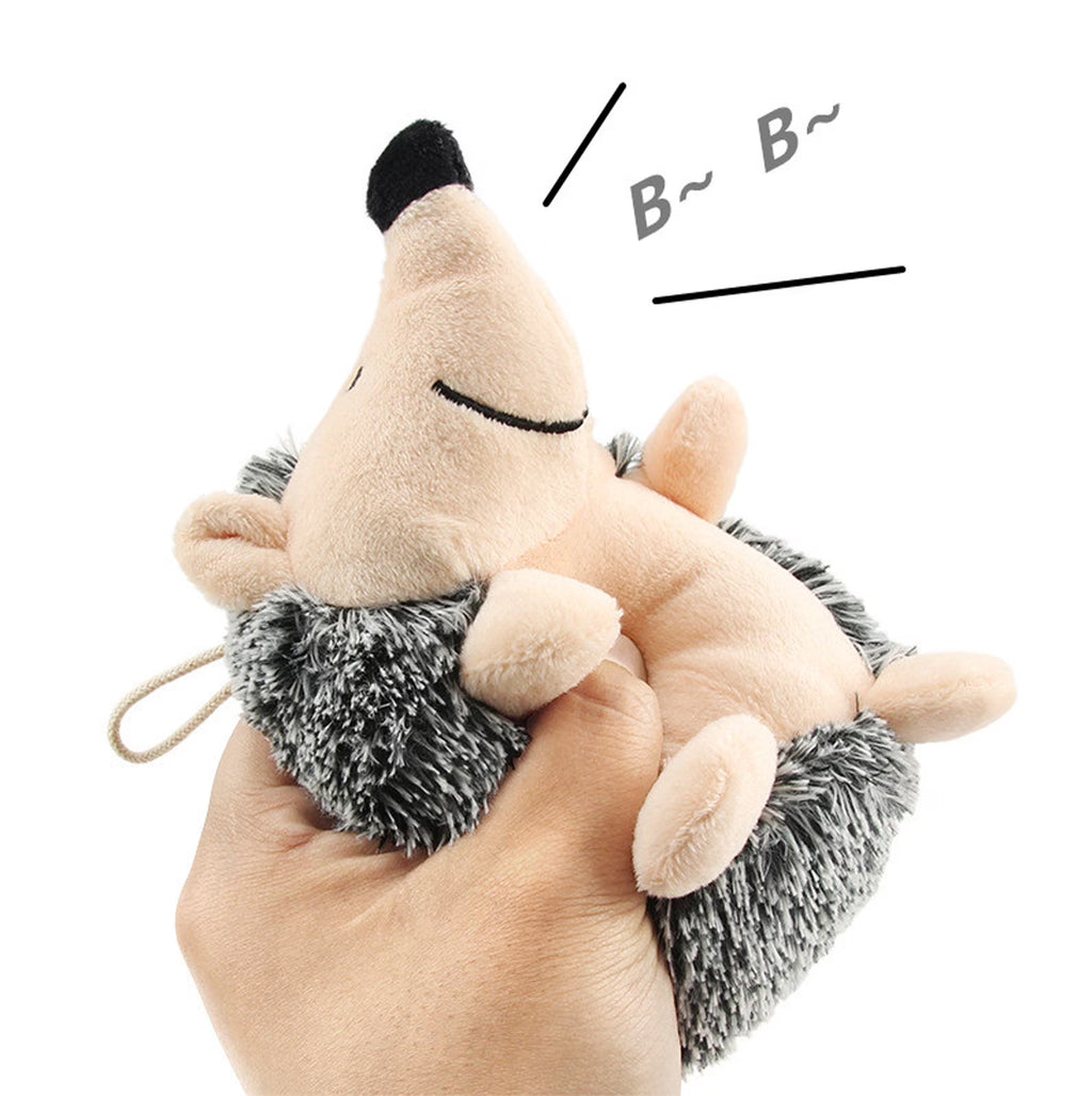 Plush Hedgehog Squeaky Dog Toy