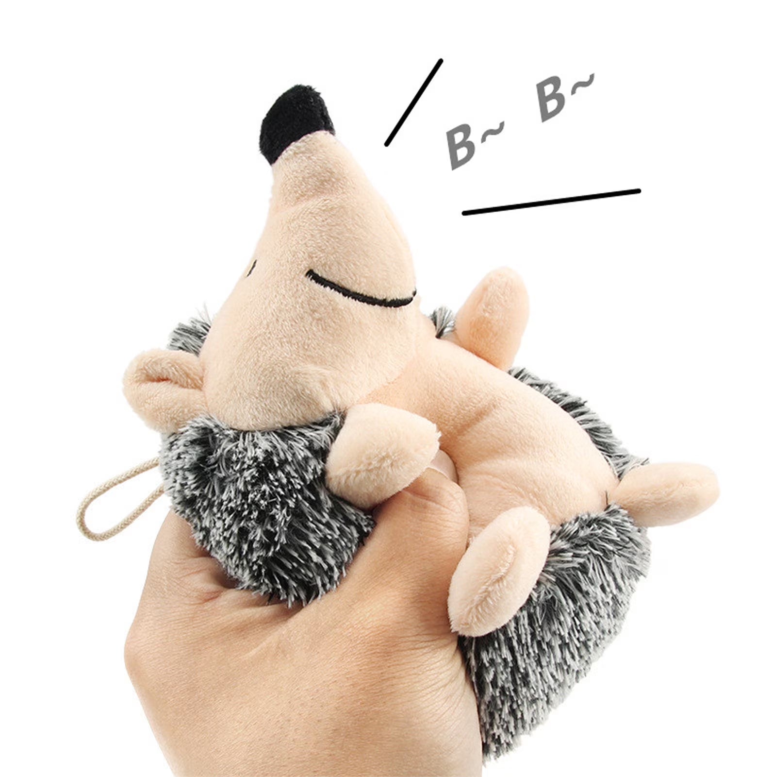 Plush Hedgehog Squeaky Dog Toy