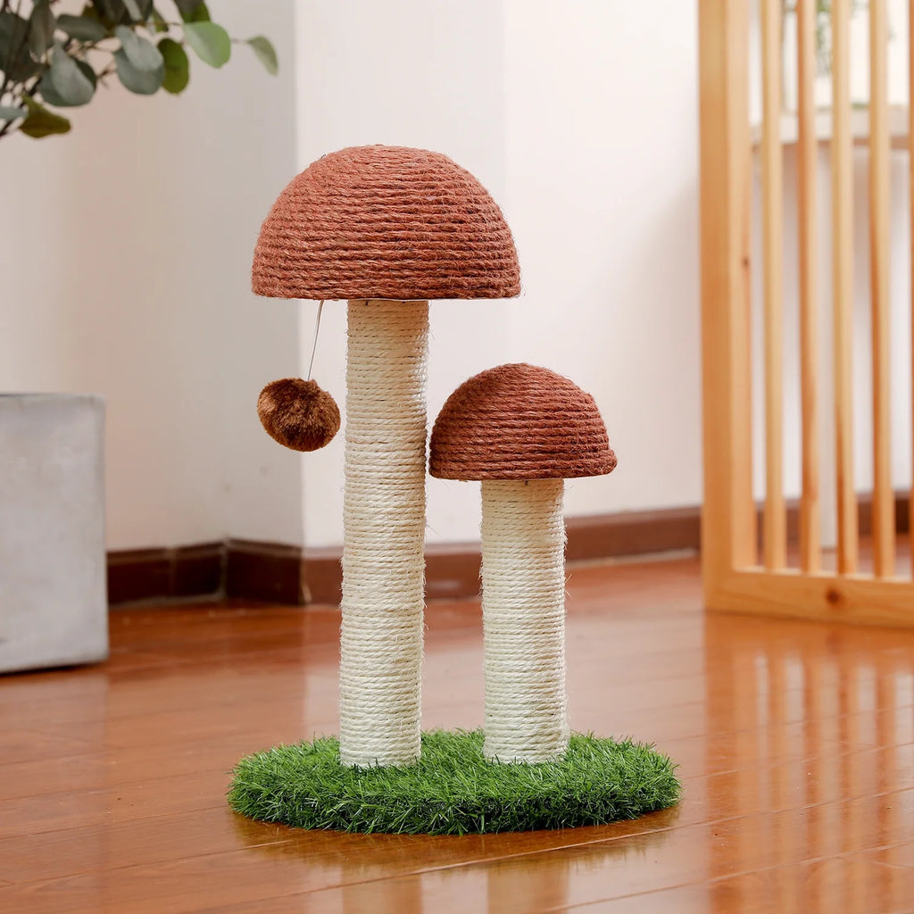 Mushroom Cat Scratching Post 19In