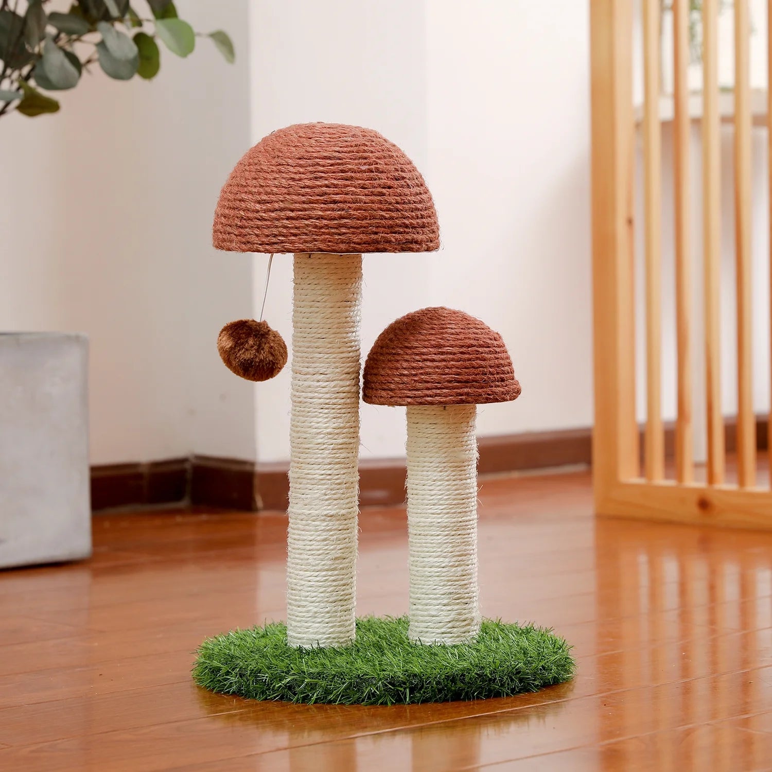 Mushroom Cat Scratching Post 19In
