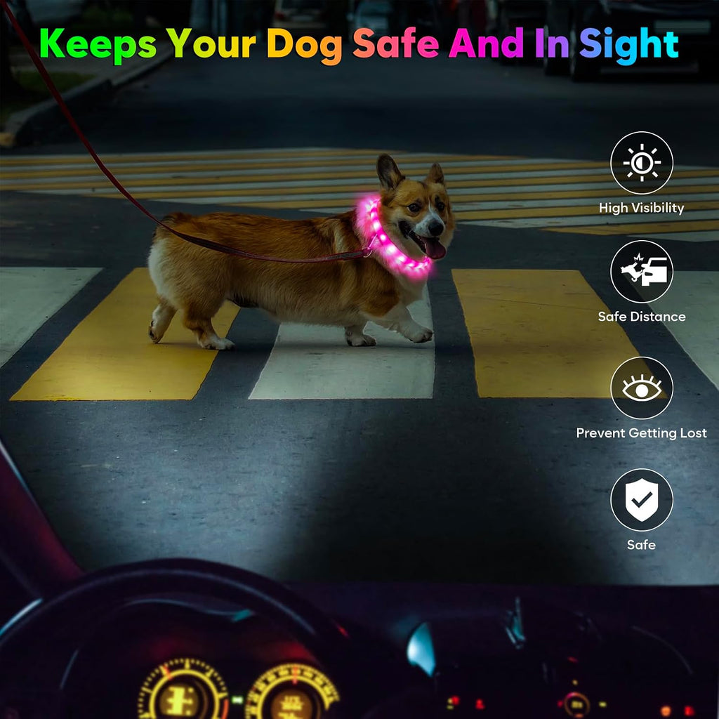 LED Rechargeable Dog Collar