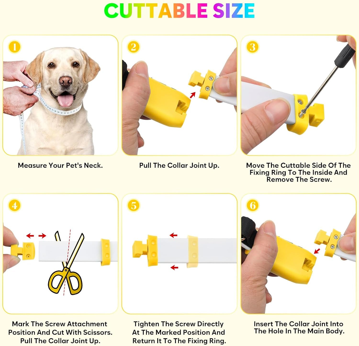LED Rechargeable Dog Collar