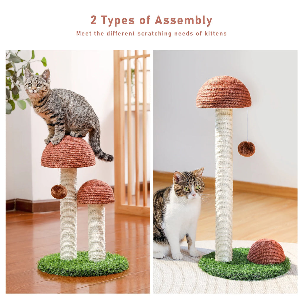 Mushroom Cat Scratching Post 19In
