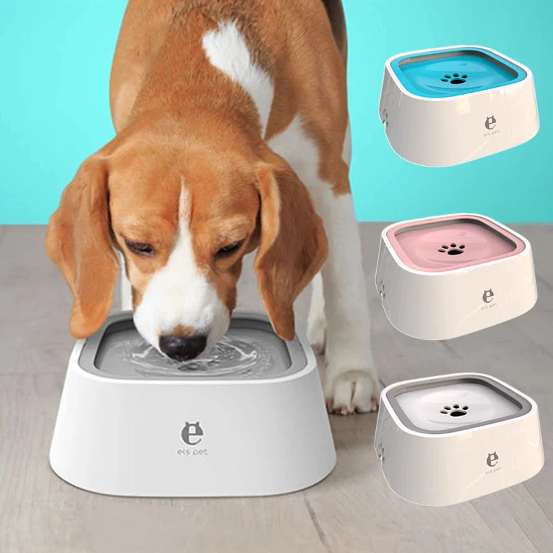 Floating non-spill pet water bowl