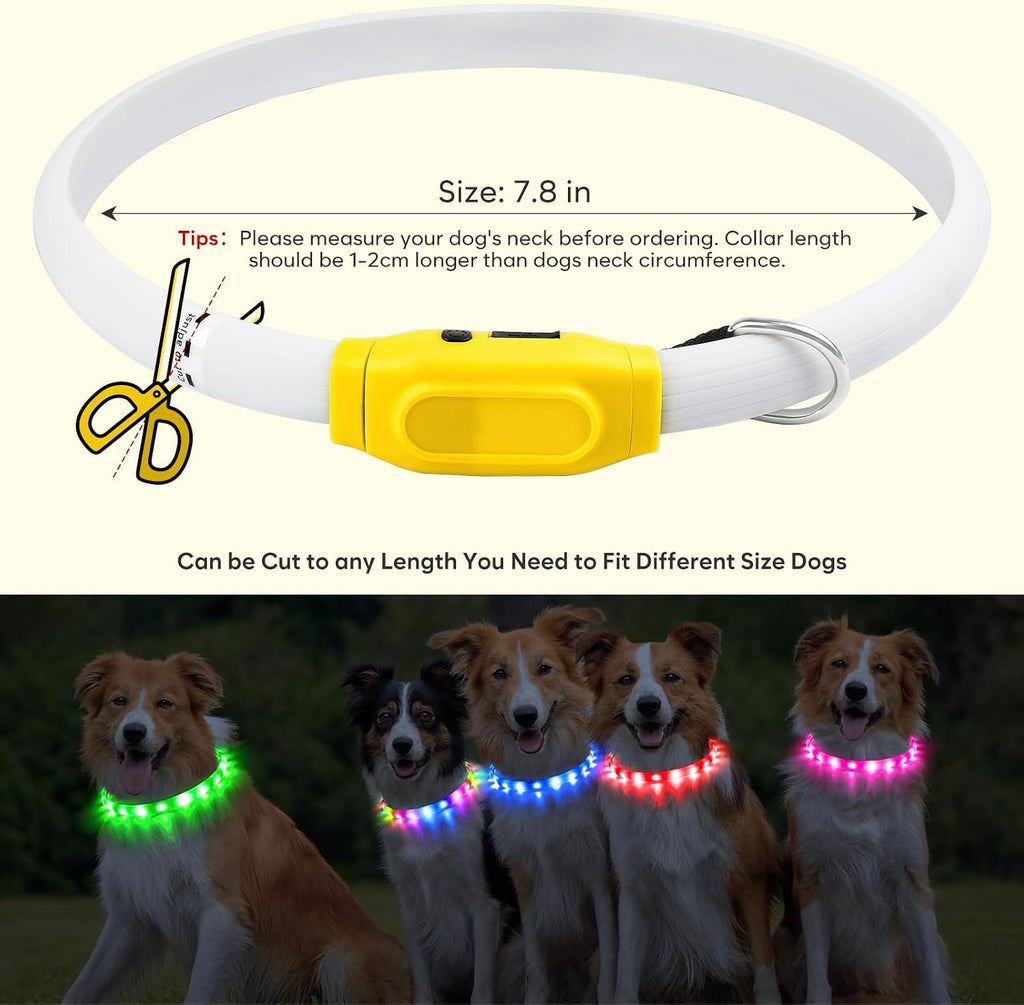 LED Rechargeable Dog Collar