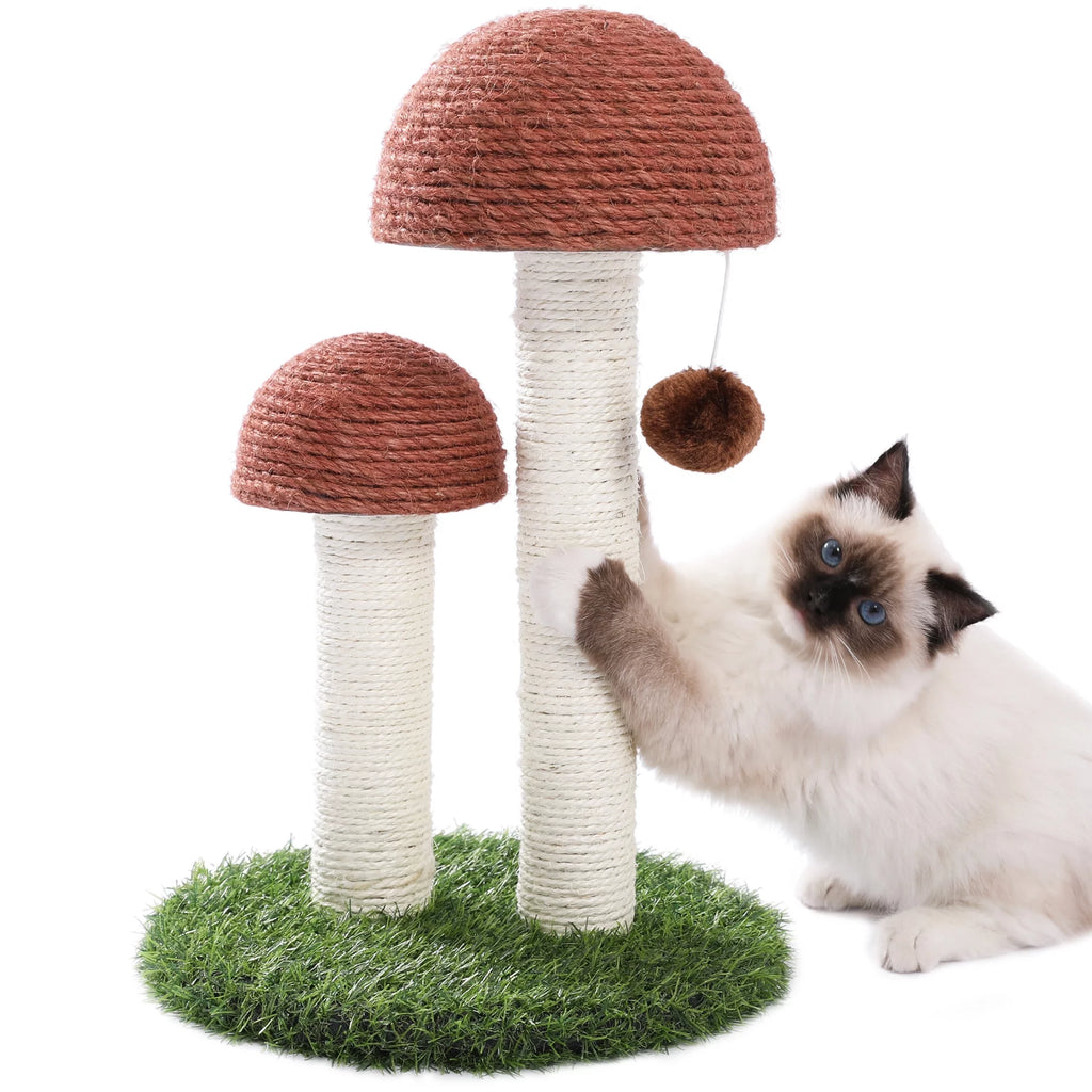 Mushroom Cat Scratching Post 19In