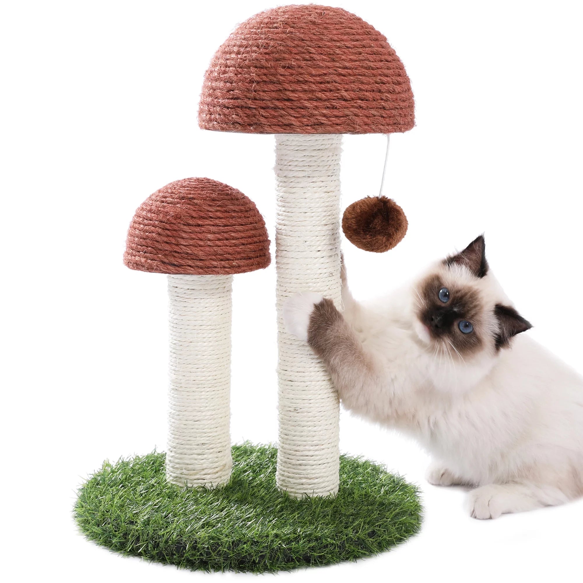 Mushroom Cat Scratching Post 19In